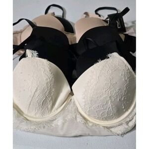Maidenform/ Auden Underwire Padded Push Up Bra Lot OF 5‎ Size 34A